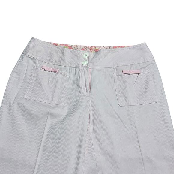 Pink Y2K Bow Coquette Corporate Core Capri Pants - Picture 3 of 4